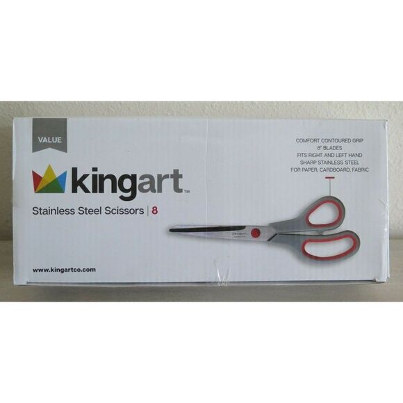 KINGART 950-8 Stainless Steel Scissors, 8 Count - Picture 1 of 4